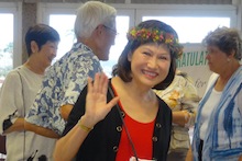 Sylvia Yuen waving